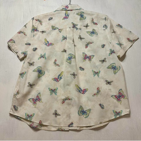 Karen Scott Multicolor Butterfly Blouse - Picture 3 of 7
